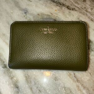 Kate Spade Green Pebbled Leather Wallet